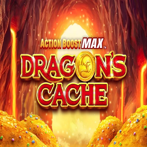 Action Boost Max Dragon's Cache by SpinPlay Games, showcased at sspinsy.org – game logo
