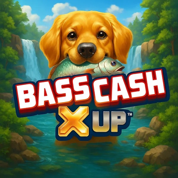 Bass Cash X UP online game logo by Alchemy Gaming on sspinsy.org