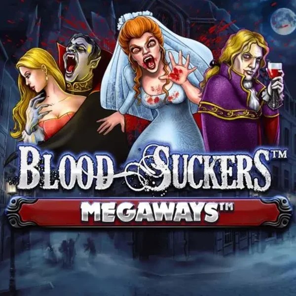 Blood Suckers Megaways slot logo by Red Tiger Gaming at Spinsy Casino