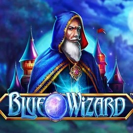 Blue Wizard logo by Quickspin at Spinsy Casino
