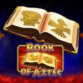 Book of Aztec slot logo by Amatic Industries at Spinsy Casino