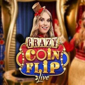 Crazy Coin Flip logo by Evolution Spinsy Casino