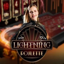 Official Live Casino logo: Lightning Roulette by Evolution at Spinsy Casino