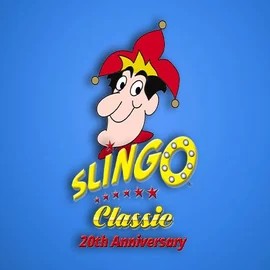 Slingo Classic 20th Anniversary casino game by Slingo – featured logo at Spinsy Casino