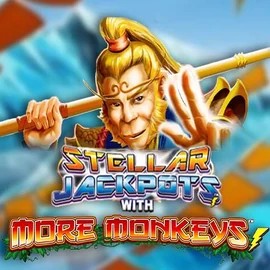 Stellar Jackpots with More Monkeys slot icon by Lightning Box Game, available at Spinsy Casino