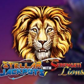 Stellar Jackpots with Serengeti Lions slot visual from Lightning Box Game available on sspinsy.org