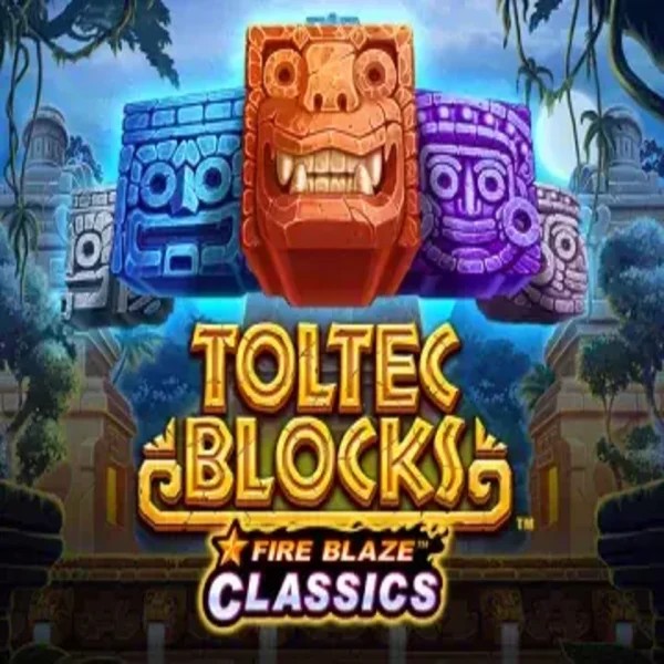 Fire Blaze: Toltec Blocks game by Rarestone Gaming – logo hosted on Spinsy Casino