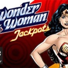 Wonder Woman Jackpots by Amaya, showcased at sspinsy.org – game logo